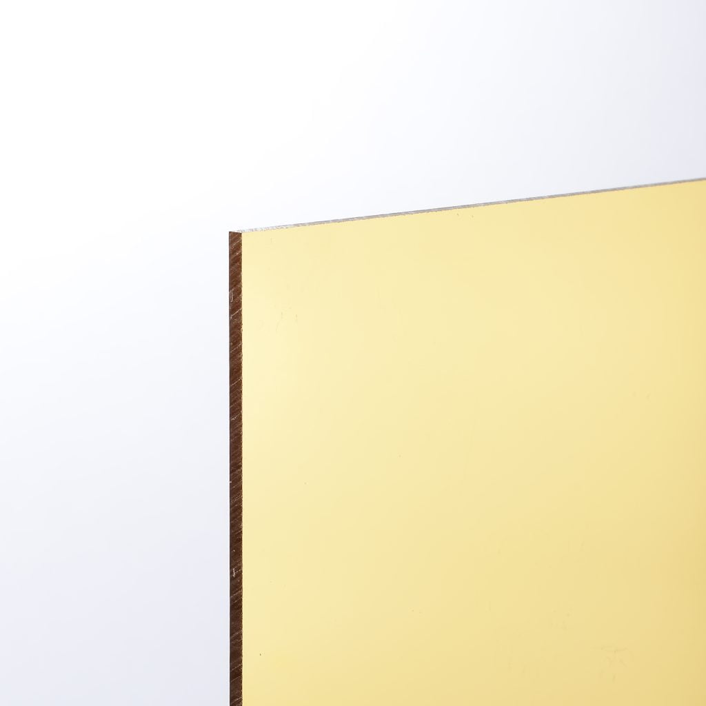 Gold Mirror Acrylic Sheet | Cut to Size | Plastic Direct